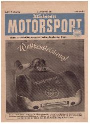 Hrsg. Deutscher Motorsport - Verband der DDR     Illustrierter Motorsport  - 2. Januar  - Heft  1954, Nr. 2 ,  