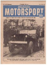 Hrsg. Deutscher Motorsport - Verband der DDR     Illustrierter Motorsport  - 1. Dezember  - Heft  1953, Nr. 22 ,  