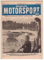 Hrsg. Deutscher Motorsport - Verband der DDR     Illustrierter Motorsport  - 2. September  - Heft1953  , Nr. 17 ,  