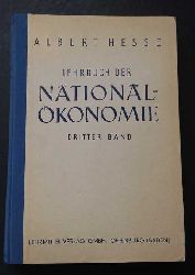 Hesse, Albert    Lehrbuch der Nationalkonomie Band 3  