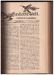 Hrsg.  Ruß, Dr.K. +Illustrator Neunzig,K.   Die gefiederte Welt - -vollständiger Jahrgang 1934  
