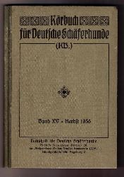 Hrsg." Fachschaft  fr deutsche Schferhunde "   Krbuch fr  Deutsche Schferhunde  1936   