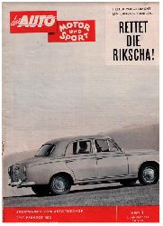 Hrsg. Pietsch , Paul und Dietrich - Troelch , Ernst   Das Auto - Motor und Sport  -  Heft  1 von 1960    