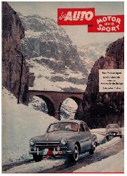 Hrsg. Pietsch, Paul und Dietrich - Troelch, Ernst   Das Auto - Motor und Sport  -  Heft  3 vom 7. Februar 1953   