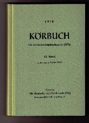 Hrsg." Fachschaft fr deutsche Schferhunde "   Krbuch fr Deutsche Schferhunde 1970  