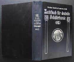 Hrsg." Fachschaft  fr deutsche Schferhunde "    Zuchtbuch  fr Deutsche Schferhunde  1933   ( Krbuch )  " 