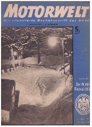 Hrsg. Der Deutsche Automobil - Club (DDAC)    Motorwelt   -  Heft  5 vom 1. Februar  1935   