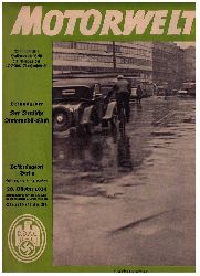 Hrsg. Der Deutsche Automobil - Club (DDAC)    Motorwelt  Dreifach - Heft 41/43 vom 26.Oktober   1934   