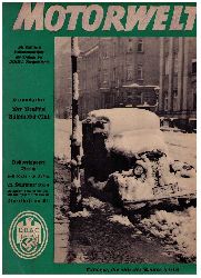 Hrsg. Der Deutsche Automobil - Club (DDAC)    Motorwelt  Doppel  - Heft 50 /51 vom 21. Dezember 1934   