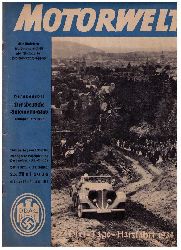 Hrsg. Der Deutsche Automobil - Club (DDAC)    Motorwelt  Doppel  - Heft  20/21  vom 25. Mai  1934   