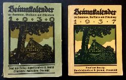 Hrsg. Osnabrcker Volkszeitung   Heimatkalender Hannover , Westfalen und Oldenburg  Jahrgang 1930 + 1937  (Einzelverkauf mglich)  