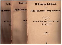 Hrsg. Gallwitz , Prof . unf  Wolff , Prof.    Hallesches Jahrbuch fr Mitteldeutsche Erdgeschichte - 3 Broschuren   