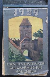 Hrsg. Meyers   Meyers historisch - geographischer Kalender 1929  