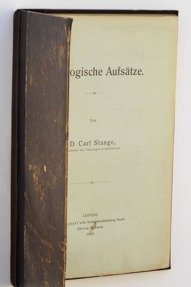 Stange, Carl:  Theologische Aufsätze. 