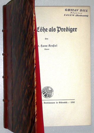 Kreßel, Hans:  Wilhelm Löhe als Prediger. 
