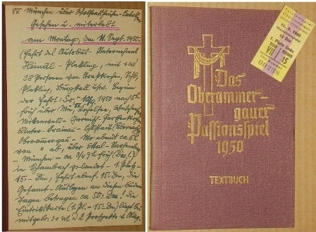 Daisenberger, J. A.:  Das Oberammergauer Passionsspiel. Textbuch. 