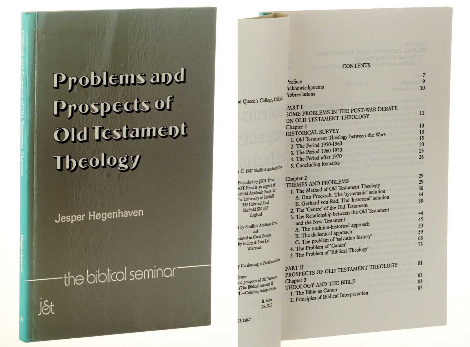 Høgenhaven, Jesper:  Problems and Prospects of Old Testament Theology. 