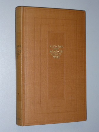 Klingner, Friedrich:  Römische Geisteswelt. Band 1 (von 2 Bdn.). 