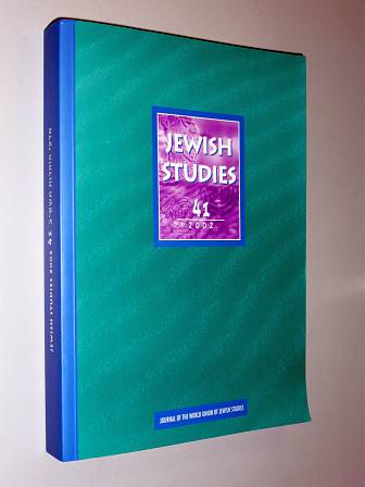  Jewish Studies. Vol. 41 (2002). Ed.: Ron Margolin. 