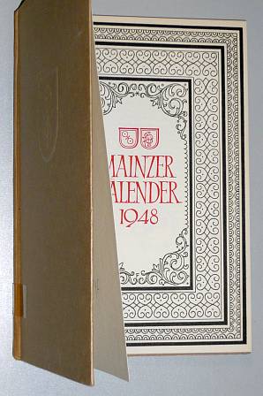   Mainzer Kalender 1948. Hrsg. von der Stadt Mainz. Gedruckt von der Presse des Gutenberg-Museums. 