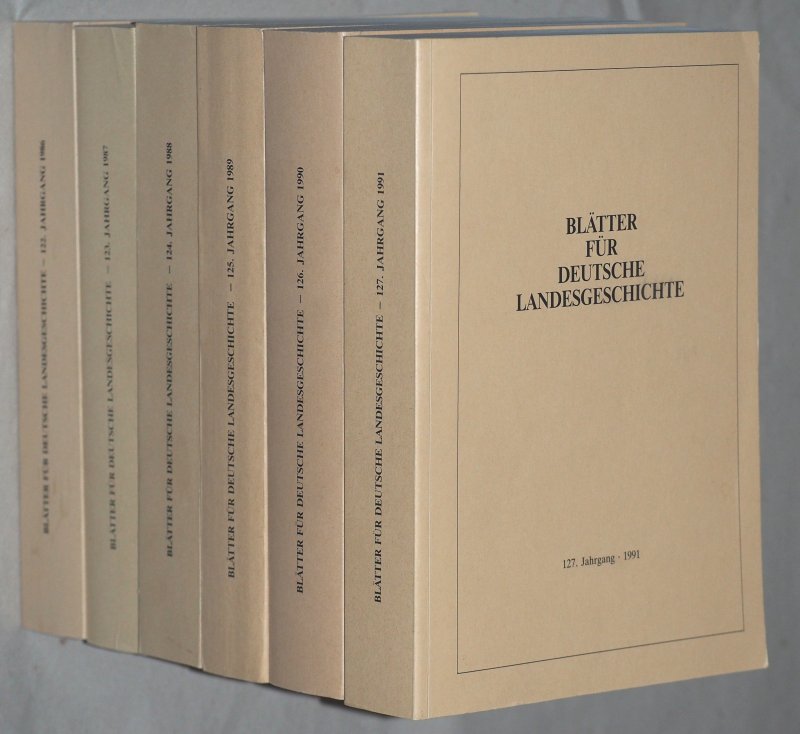   Blätter für deutsche Landesgeschichte. Bände 122-127 (1986-1991). 