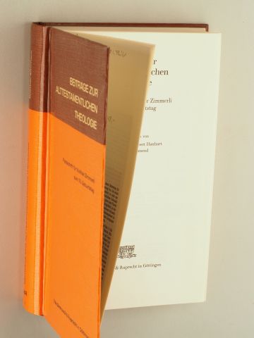   Beiträge zur Alttestamentlichen Theologie. Festschrift für Walther Zimmerli zum 70. Geburtstag. Hrsg. von Herbert Donner, Rober Hanhart, Rudolf Smend. 