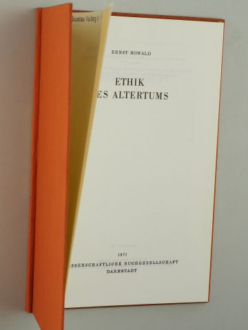 Howald, Ernst:  Ethik des Altertums. 