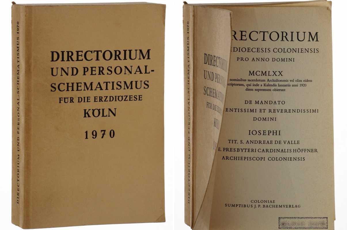   Directorium und Personalschematismus für die Erzdiözese Köln 1970. 