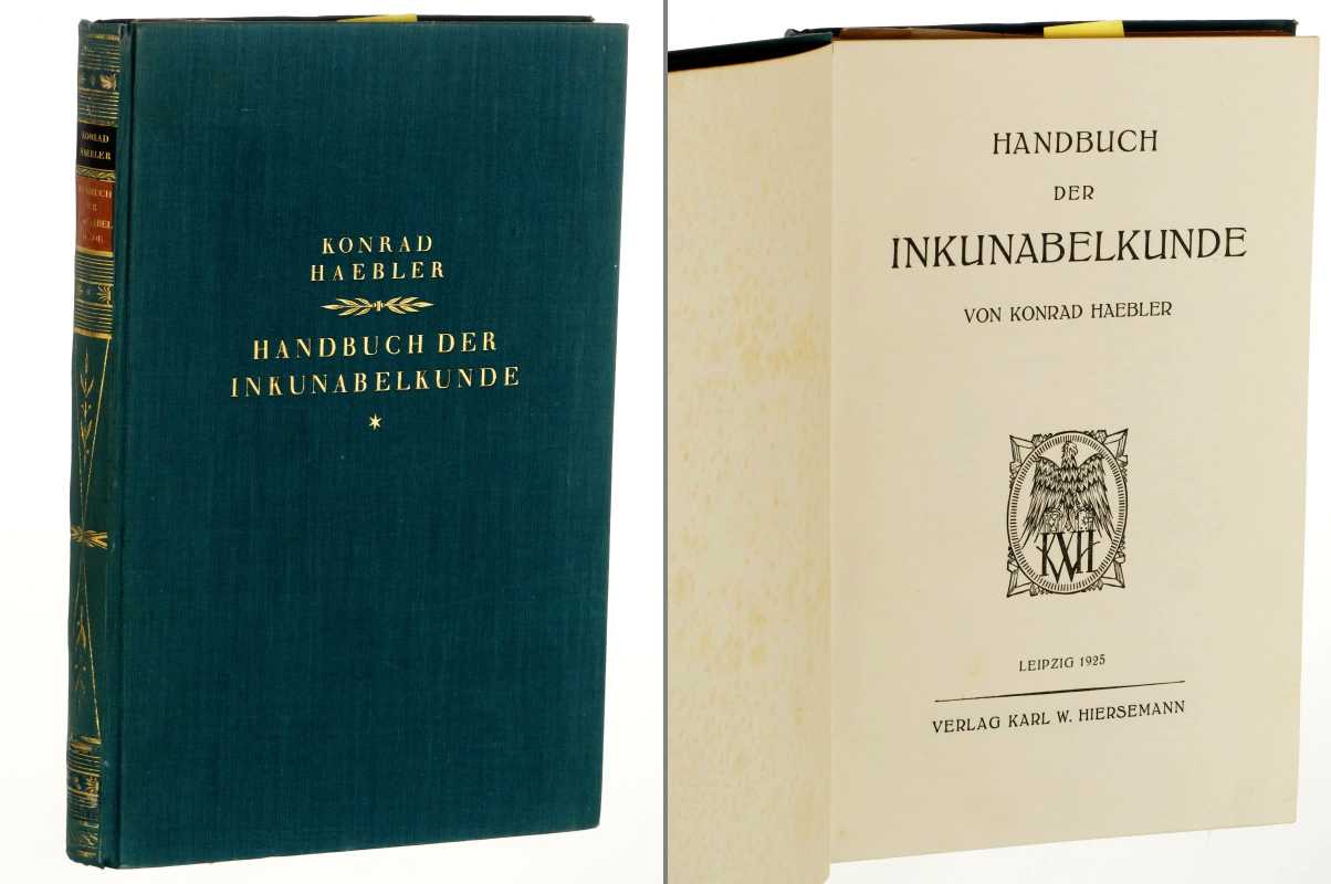 Haebler, Konrad:  Handbuch der Inkunabelkunde. 