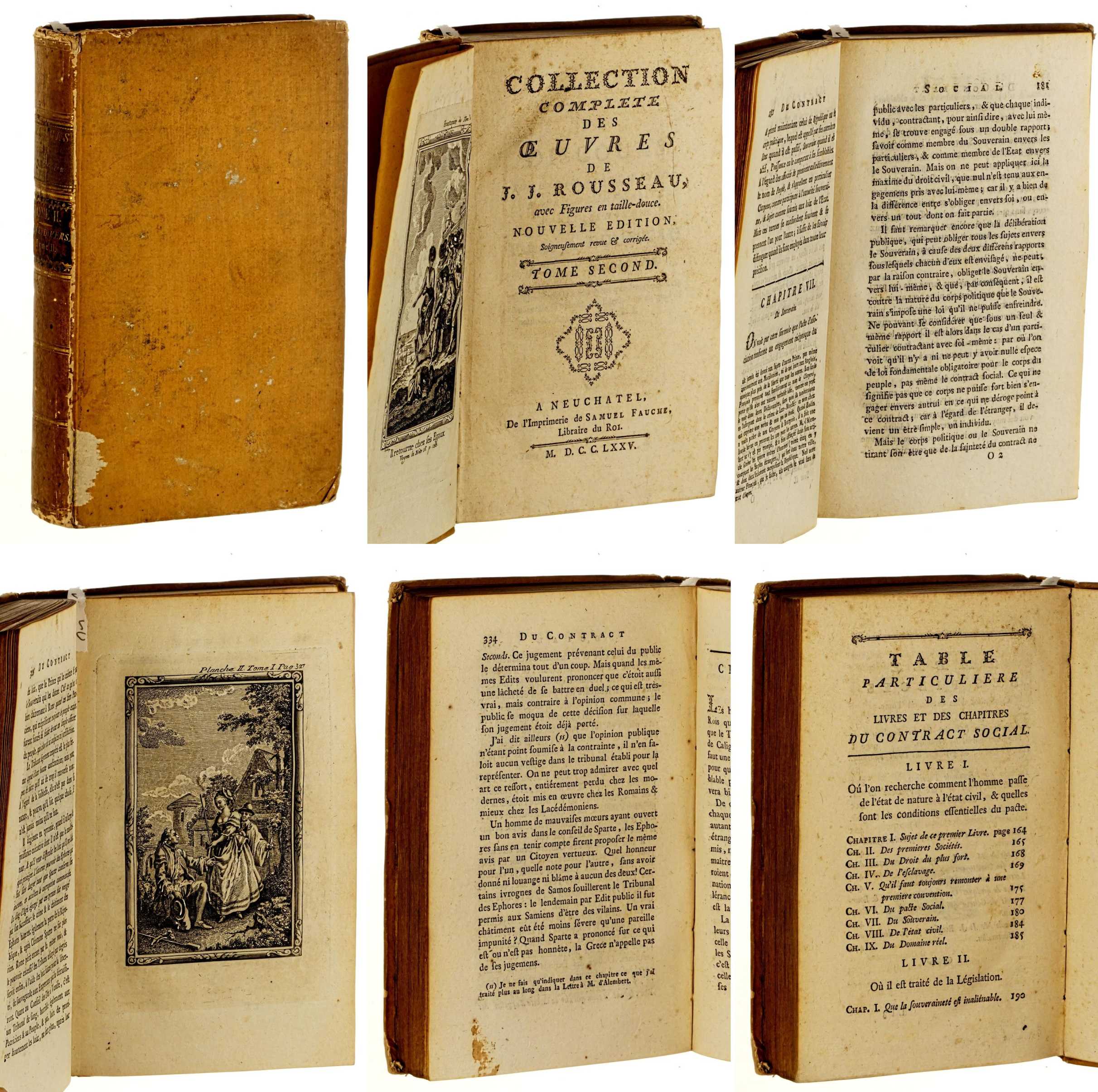 Rousseau, Jean-Jacques:  Collection complète des oeuvres de J. J. Rousseau. 