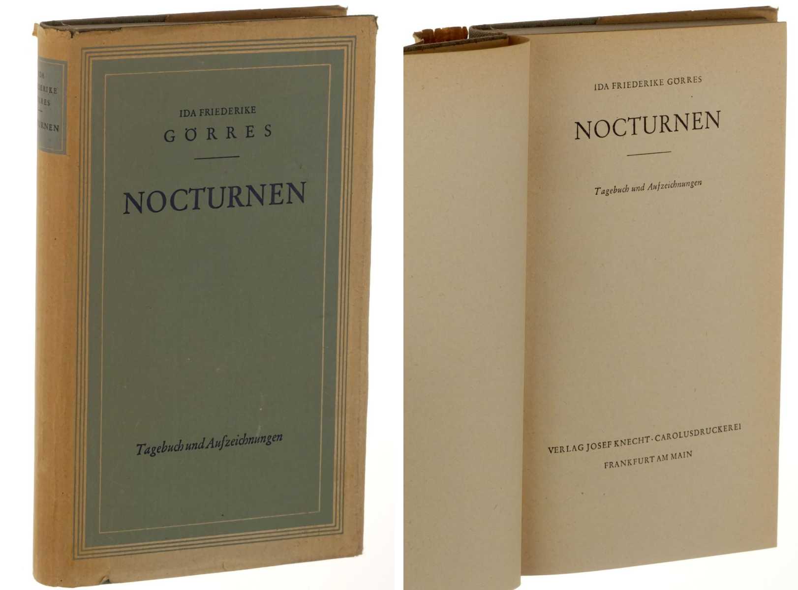 Görres, Ida Friederike:  Nocturnen. Tagebuch und Aufzeichnungen. 