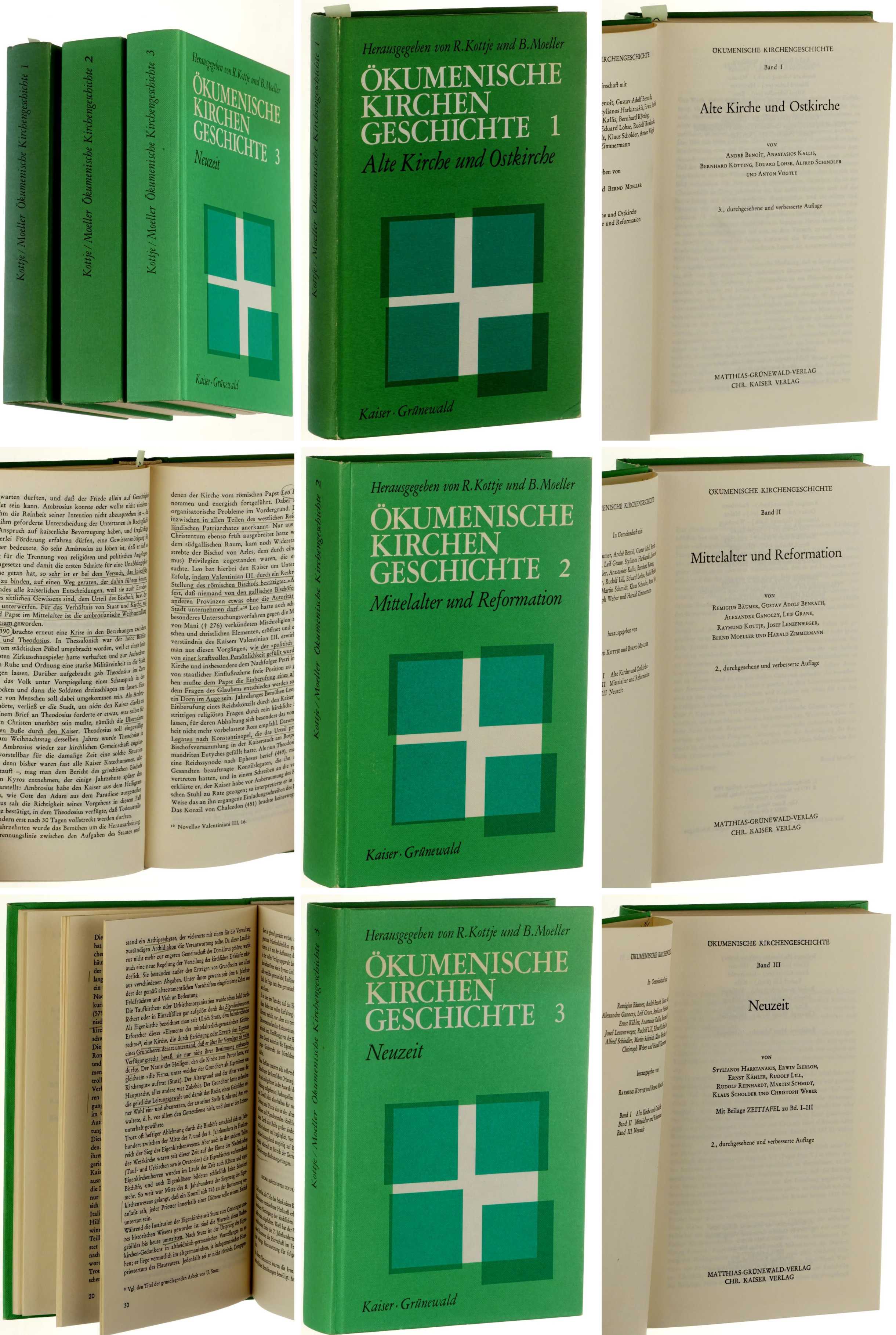   Ökumenische Kirchengeschichte. Hrsg. von R. Kottje und B. Moeller. 3 Bände (Bd. 1: Alte Kirche Und Ostkirche;  Bd. 2: Mittelalter und Reformation;  Bd. 3: Neuzeit). 