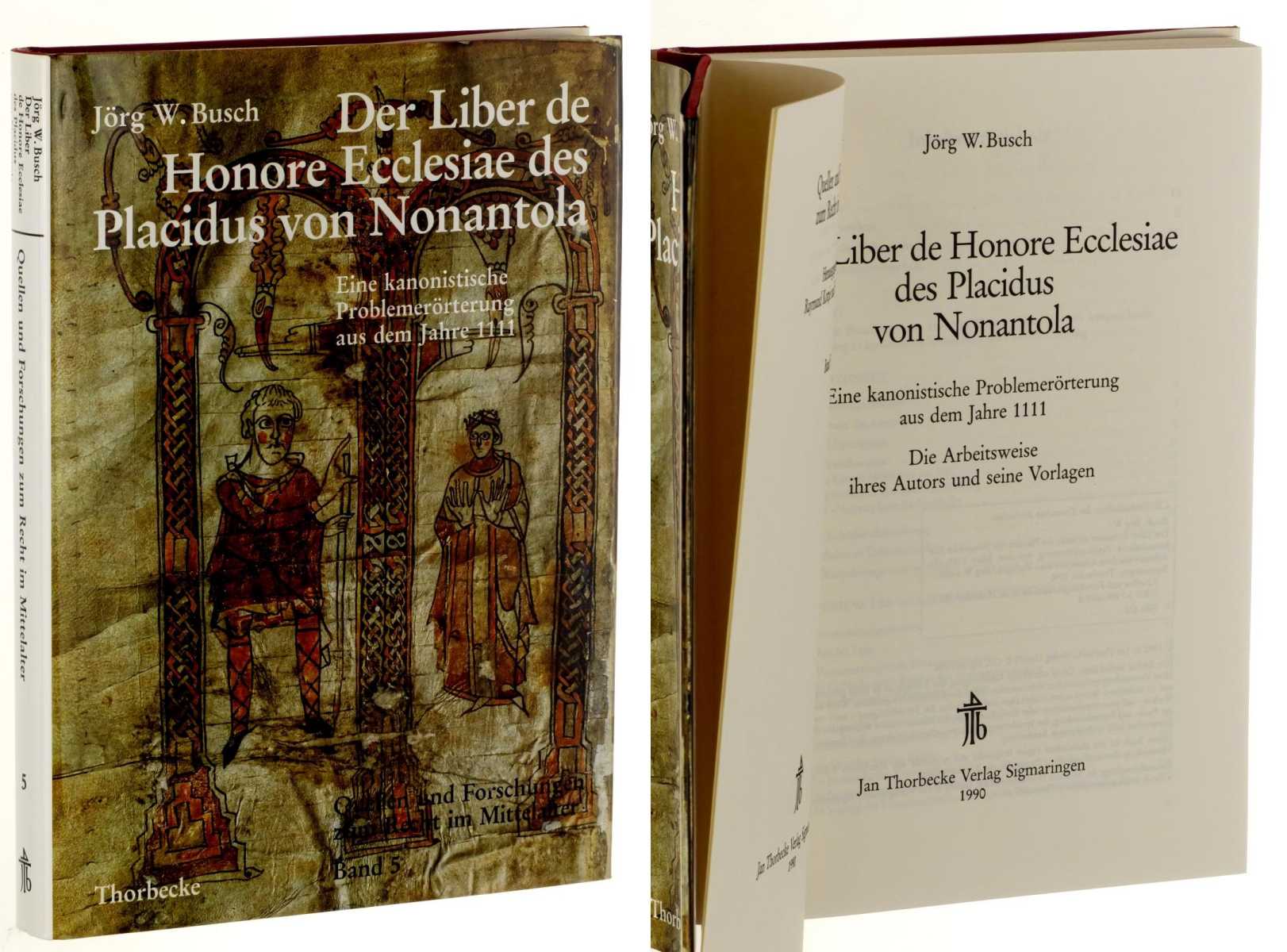 Busch, Jörg W.:  Der Liber de honore ecclesiae des Placidus von Nonantola. Eine kanonistische Problemerörterung aus dem Jahre 1111. Die Arbeitsweise ihres Autors und seine Vorlagen. 