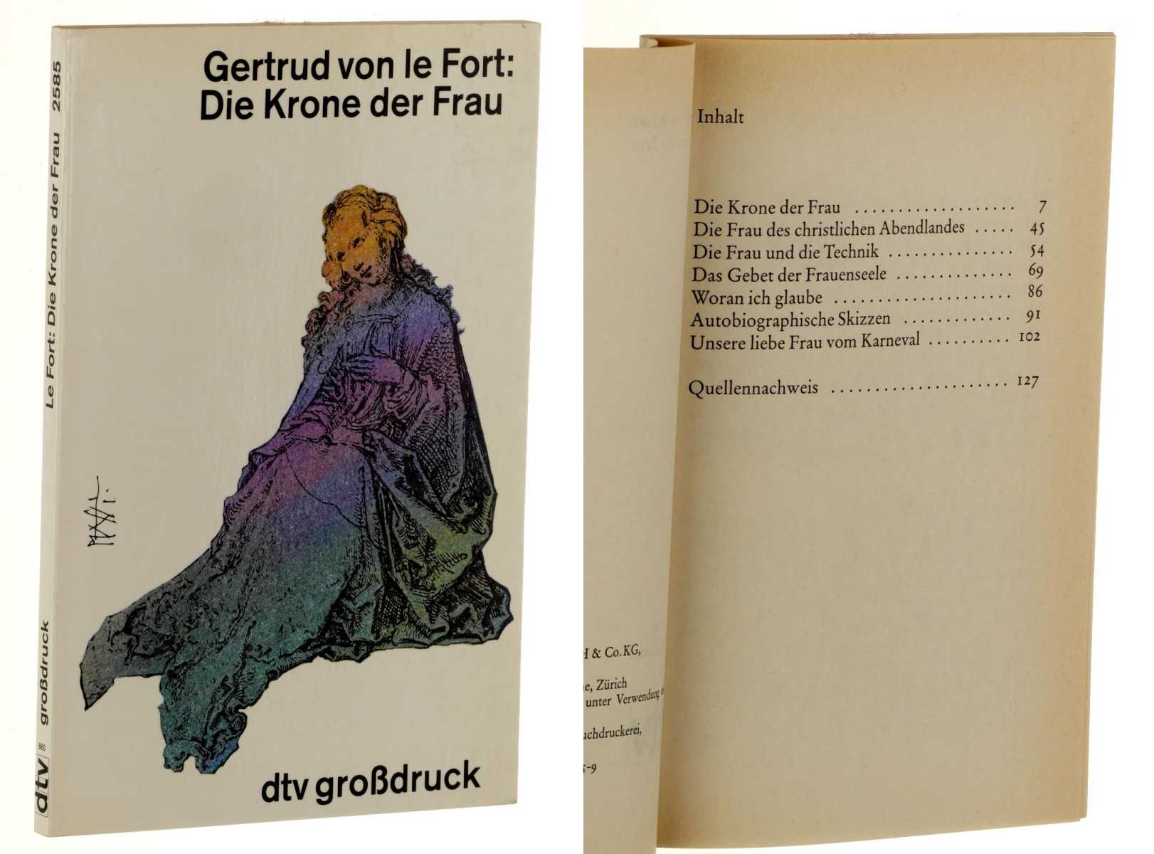 LeFort, Gertrud von:  Die Krone der Frau. 