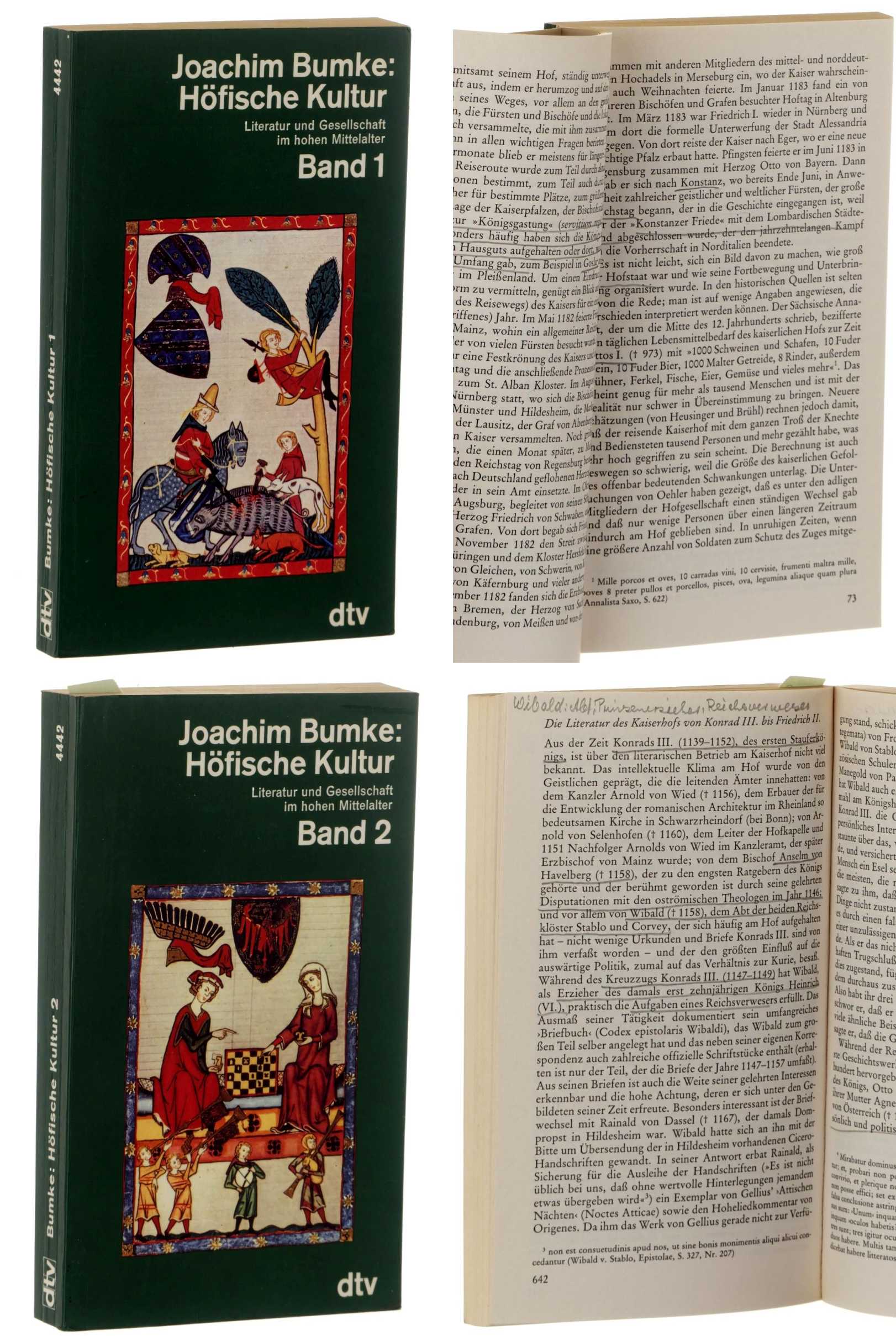 Bumke, Joachim:  Höfische Kultur. 2 Bände. 