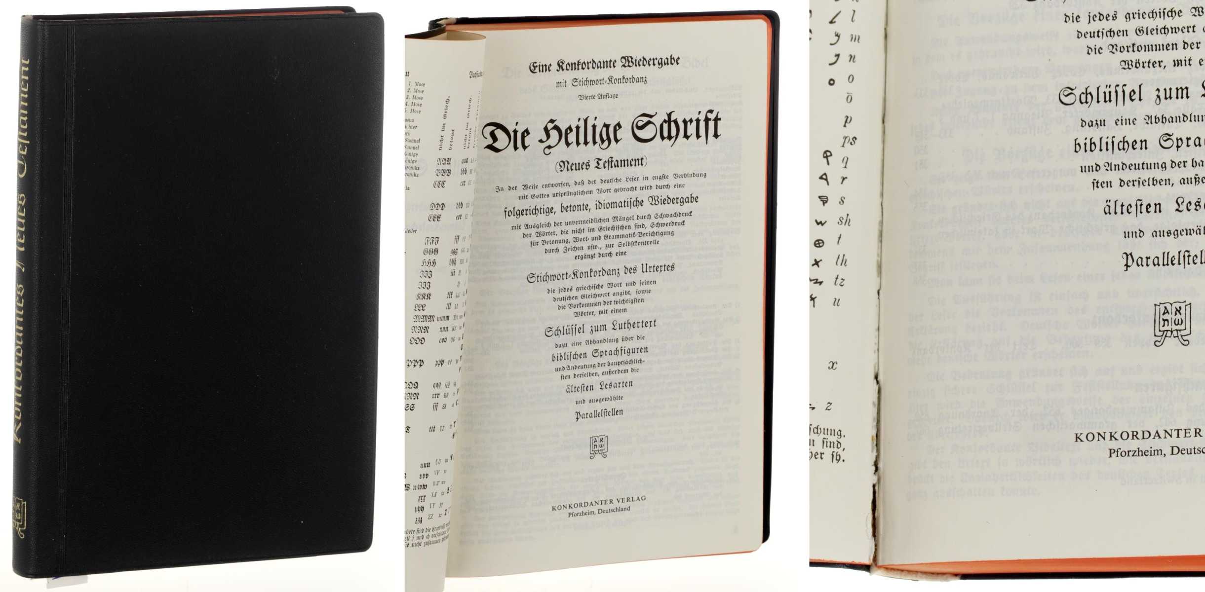 Luther (Übers.):  Die Heilige Schrift (Neues Testament). Eine Konkordante Wiedergabe mit Stichwort-Konkordanz. 