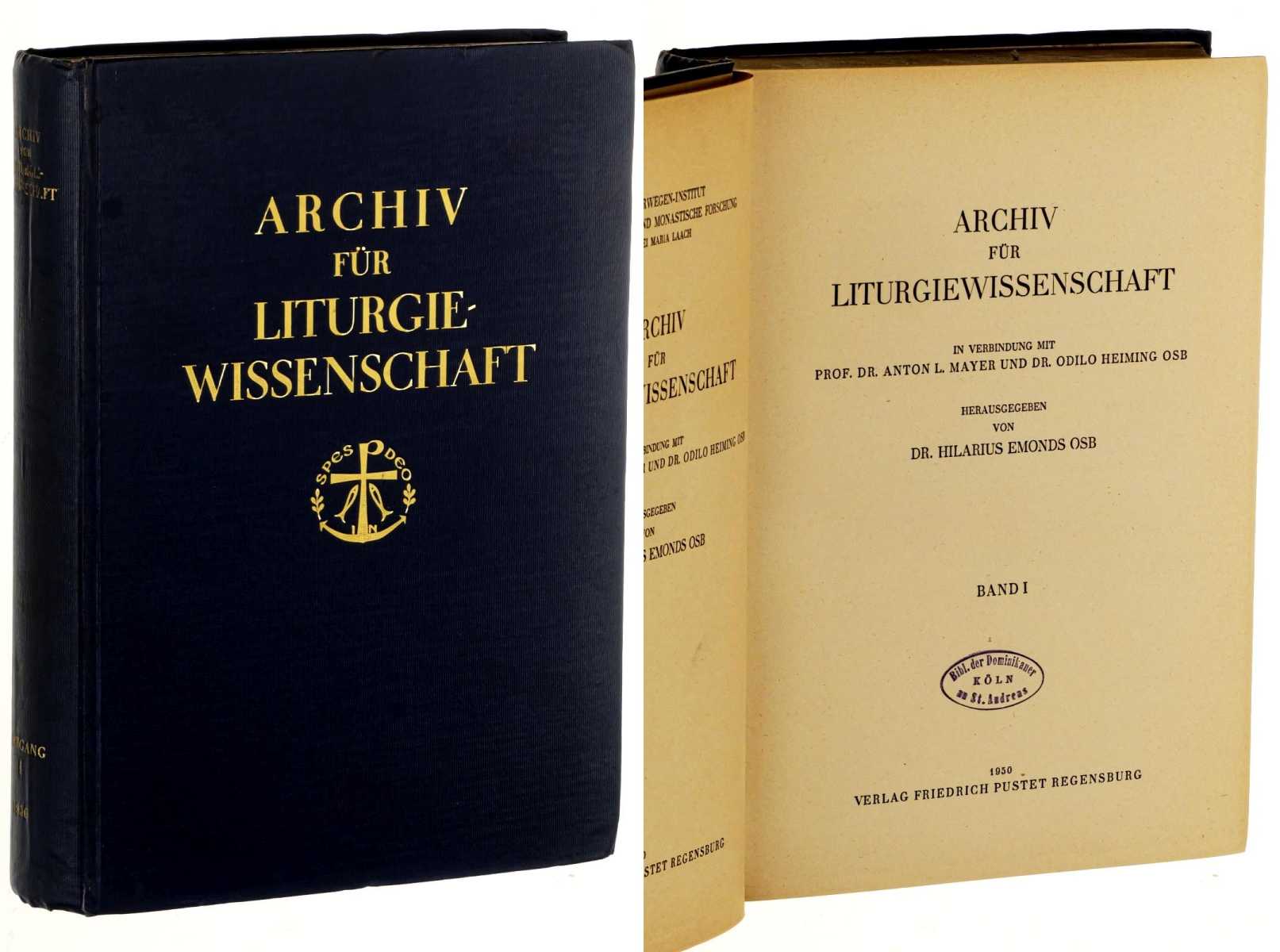   Archiv für Liturgiewissenschaft. Hrsg. von Hilarius Emonds OSB. 