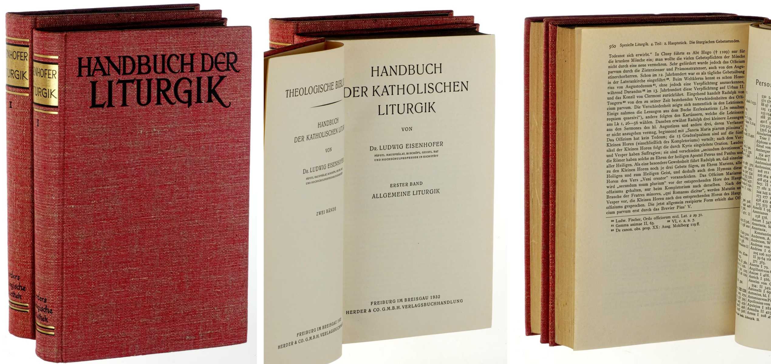 Eisenhofer, Ludwig:  Handbuch der katholischen Liturgik. 