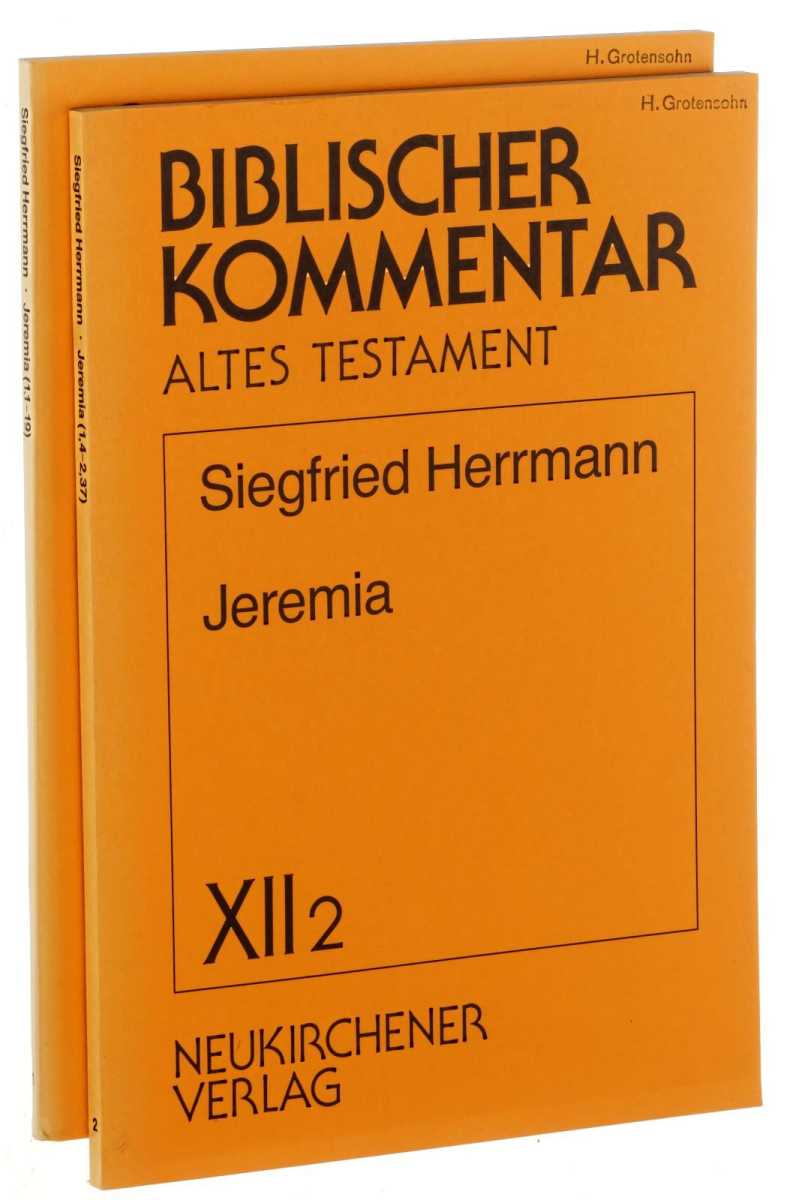 Herrmann, Siegfried:  Jeremia. Lieferungen 1 und 2 (1,1-19; 1,4-2,37 - mehr nicht erschienen). 