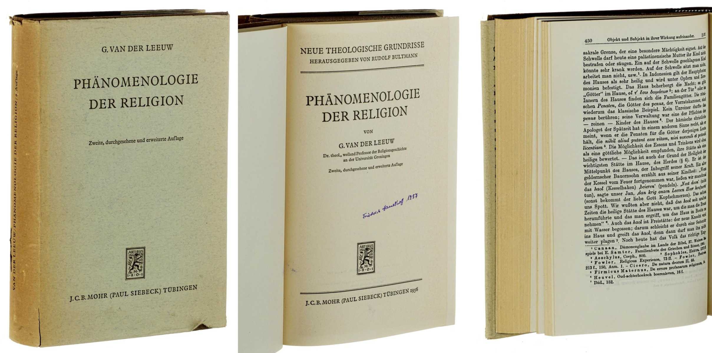 Leeuw, G. van der:  Phänomenologie der Religion. 