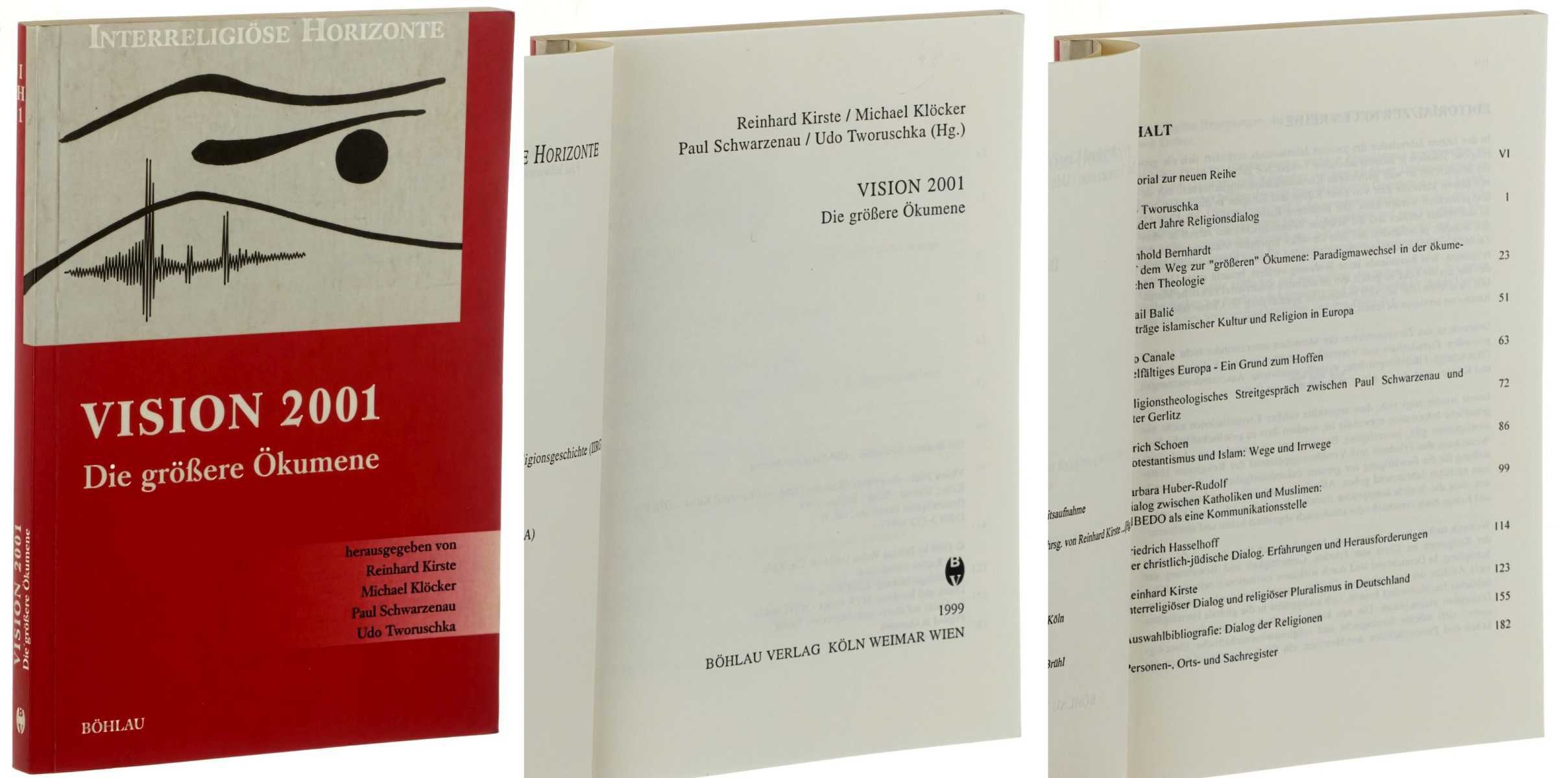   Vision 2001. Die größere Ökumene. Hrsg. von Reinhard Kirste, Michael Klöcker, Paul Schwarzenau und Udo Tworuschka. 