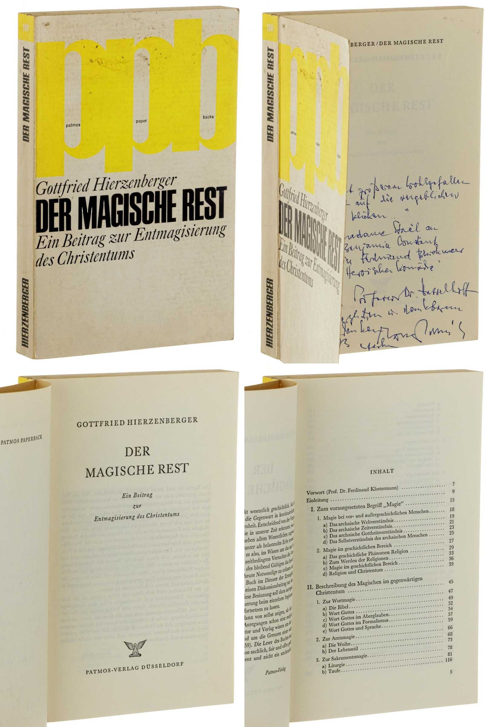 Hierzenberger, Gottfried:  Der magische Rest. Ein Beitrag zur Entmagisierung des Christentums. 