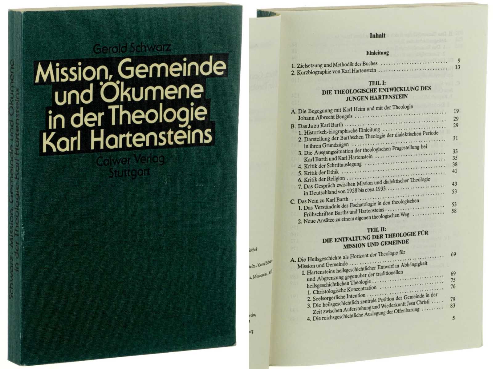 Schwarz, Gerold W.:  Mission, Gemeinde und Ökumene in der Theologie Karl Hartensteins. 