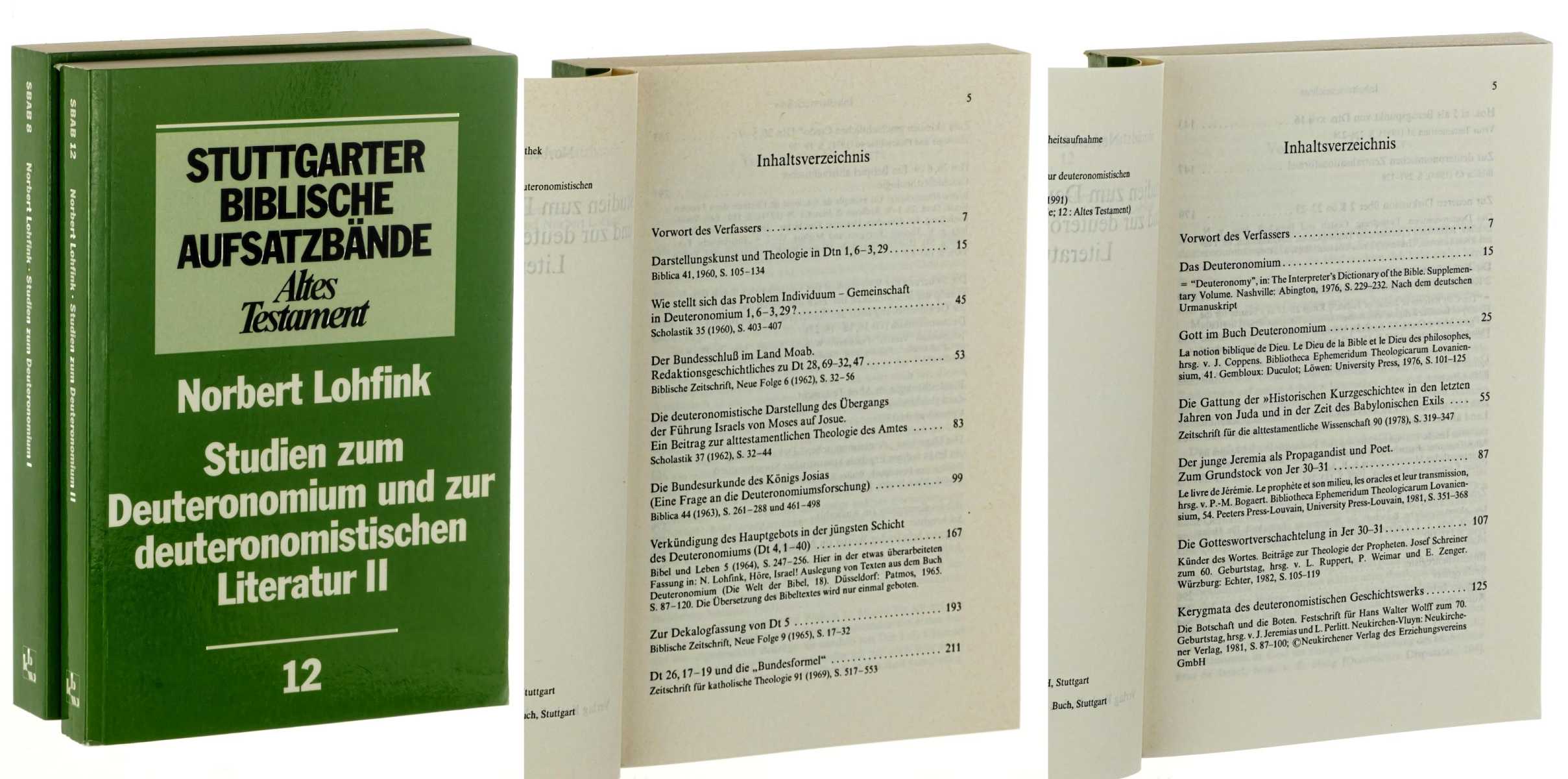 Lohfink, Norbert:  Studien zum Deuteronomium und zur deuteronomistischen Literatur. 