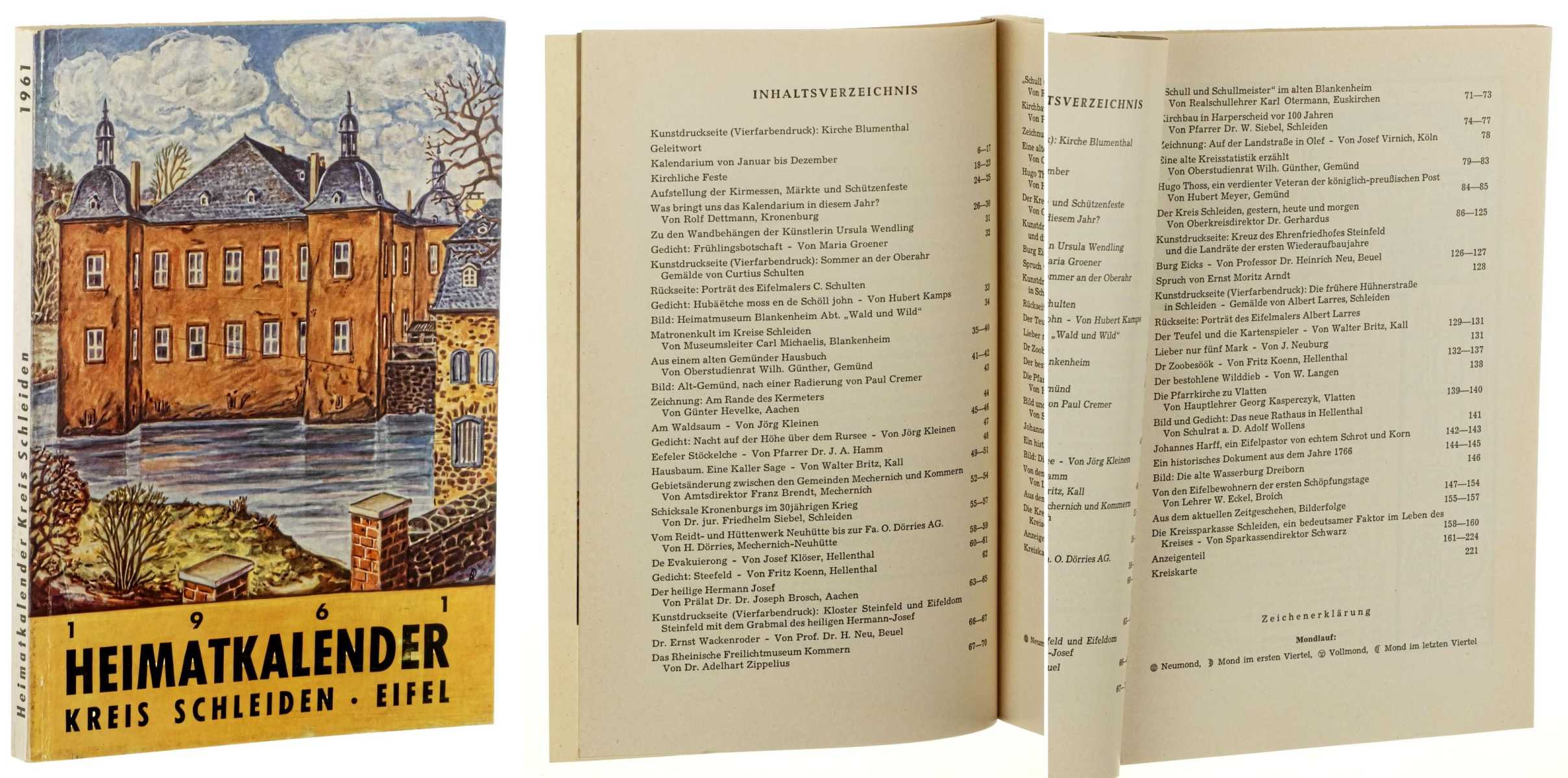   Heimat-Kalender 1961 des Eifelgrenzkreises Schleiden. Herausgeber: Der Oberkreisdirektor des Kreise Schleiden. 