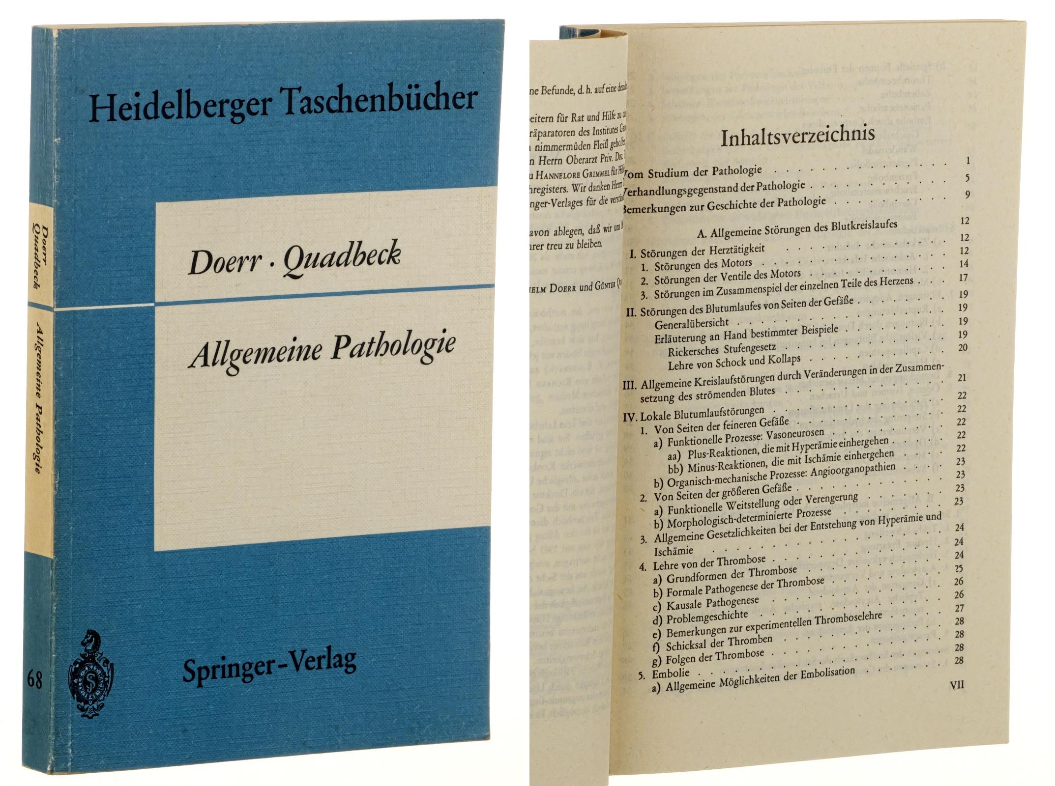 Doerr, Wilhelm:  Allgemeine Pathologie. 
