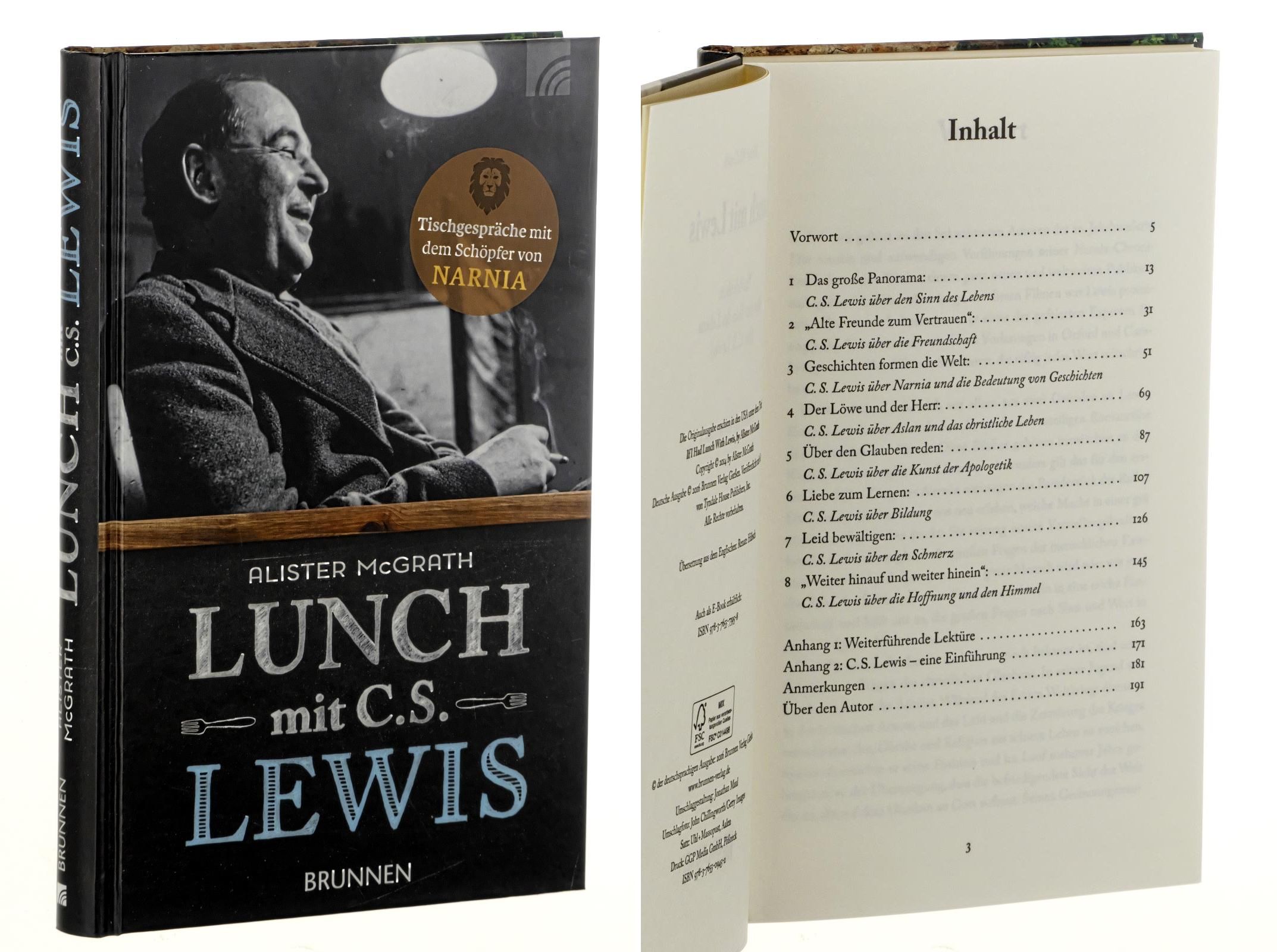 McGrath, Alister E.:  Lunch mit Lewis. Nachdenken über den Sinn des Lebens (mit C. S. Lewis). 