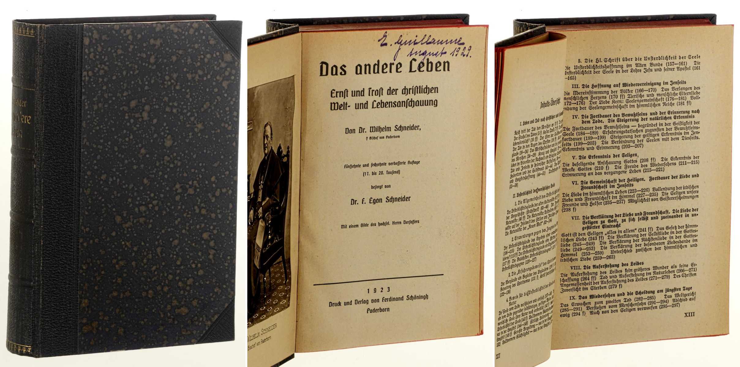 Schneider, Wilhelm:  Das andere Leben. Ernst und Trost der christlichen  Welt- und Lebensanschauung. 