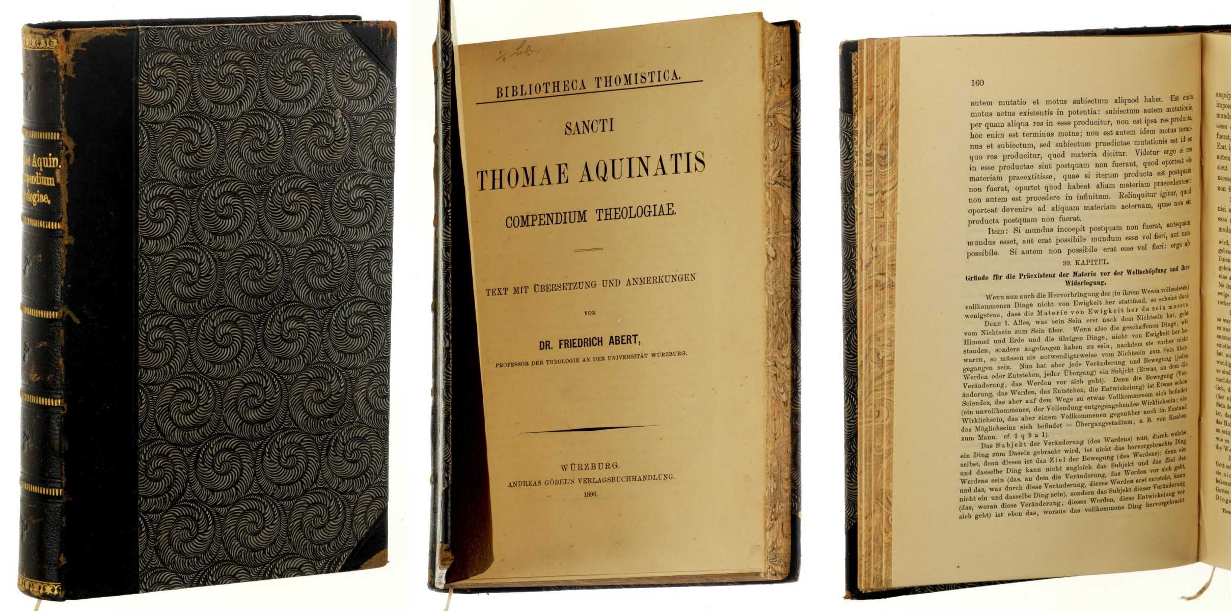 Thomas von Aquin:  Compendium Theologiae. Text mit Übersetzung und Anmerkungen von Friedrich Abert. 