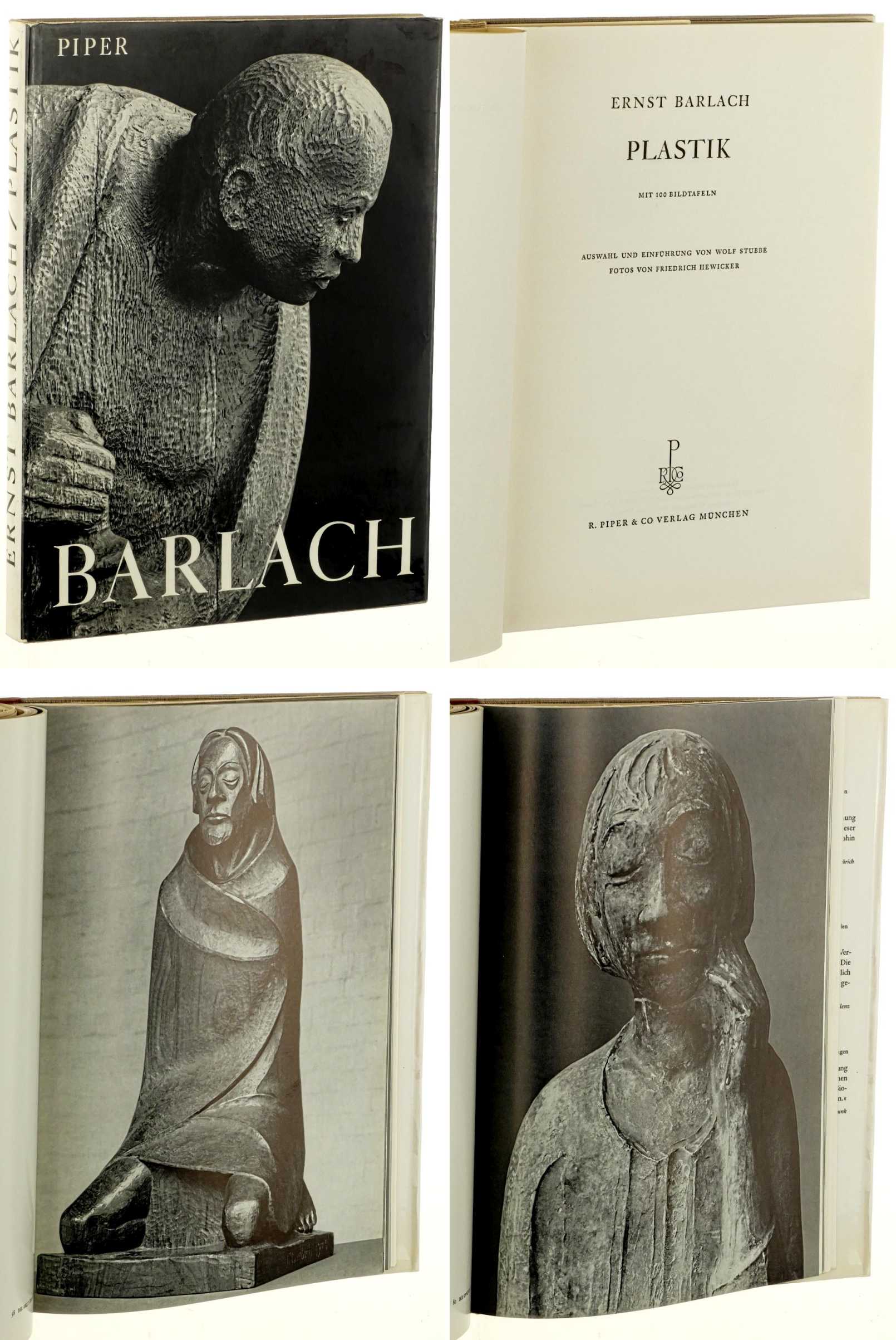   Ernst Barlach, Plastik. Mit 100 Bildtafeln. Fotos von Friedrich Hewicker. Einführung von Wolf Stubbe. 